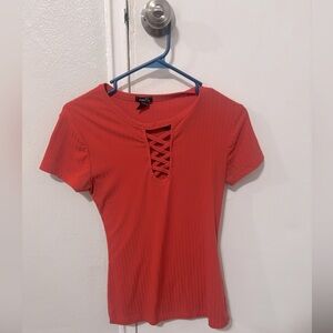 Pink Rue 21 V Neck Tee